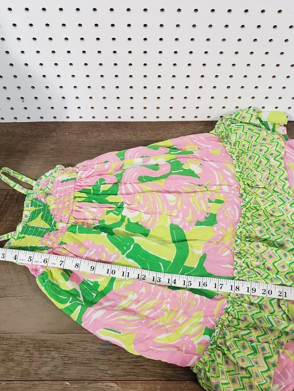 LILLY PULITZER TARGET Toddler Girls Pink Green Bright Tropical Sun Dress Size 2T